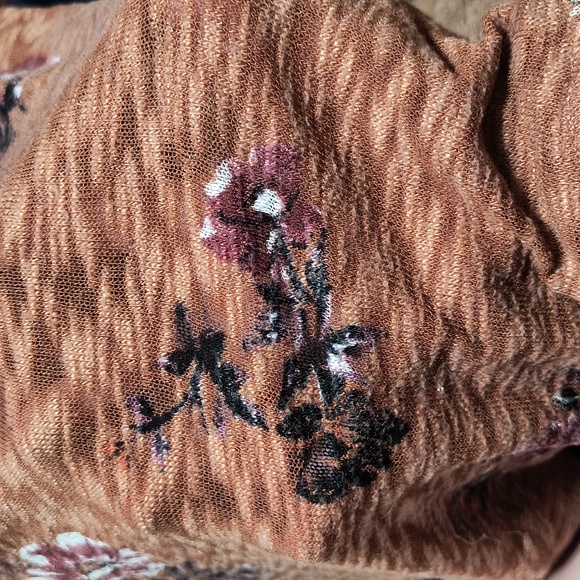 Maurice's floral cardigan, size medium, burnt orange - Picture 5 of 5